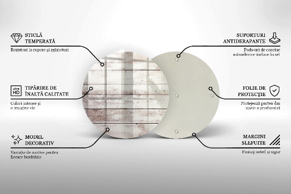 Deska kuchenna szklana Stare deski drewno