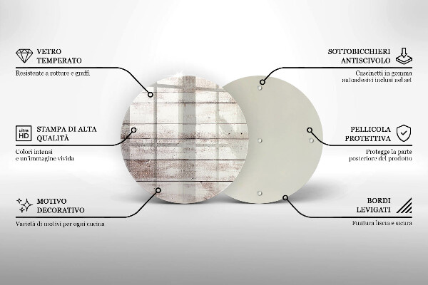 Deska kuchenna szklana Stare deski drewno