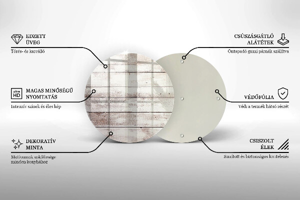 Deska kuchenna szklana Stare deski drewno