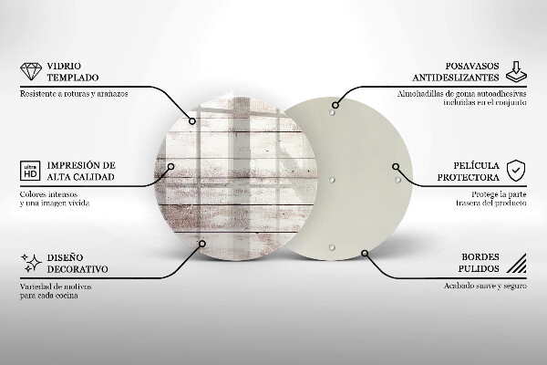 Deska kuchenna szklana Stare deski drewno