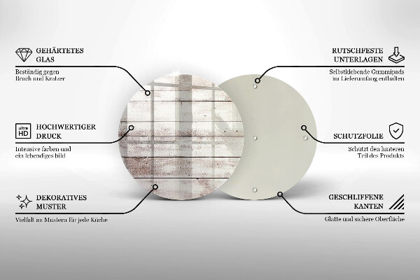 Deska kuchenna szklana Stare deski drewno
