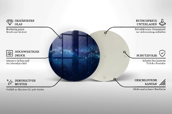 Deska kuchenna szklana Kosmos i gwiazdy