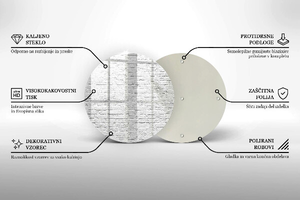 Deska kuchenna szklana Ściana mur cegły