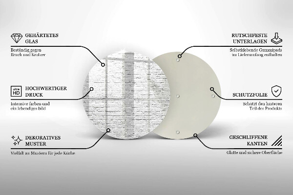 Deska kuchenna szklana Ściana mur cegły