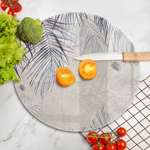 Deska kuchenna szklana Subtelne liście