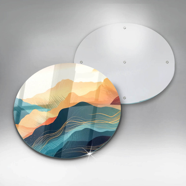 Deska kuchenna szklana Abstrakcyjny pejzaż gór