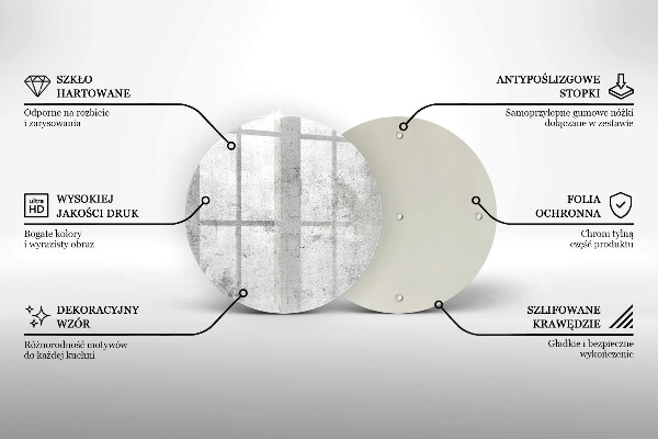 Deska kuchenna szklana Beton tekstura