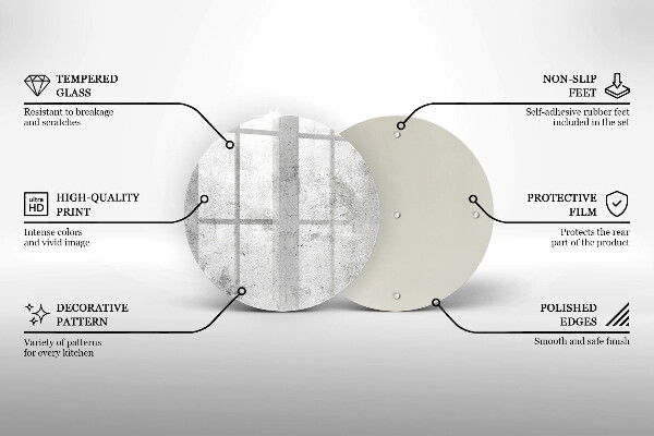 Deska kuchenna szklana Beton tekstura