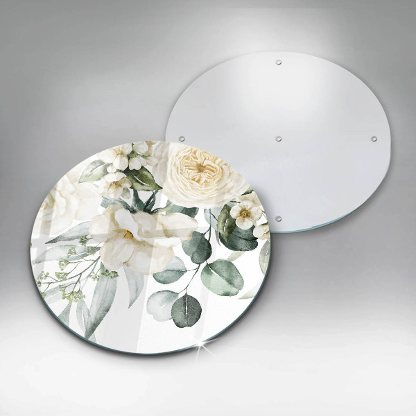 Deska kuchenna szklana Akwarelowe kwiaty