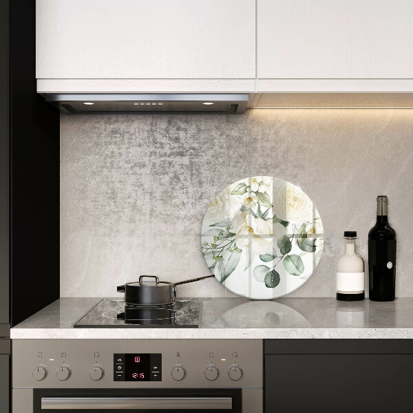 Deska kuchenna szklana Akwarelowe kwiaty