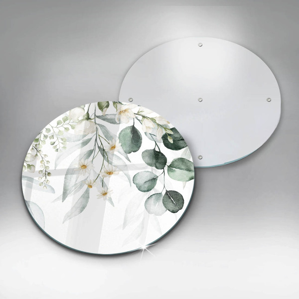 Deska kuchenna szklana Akwarelowe rośliny