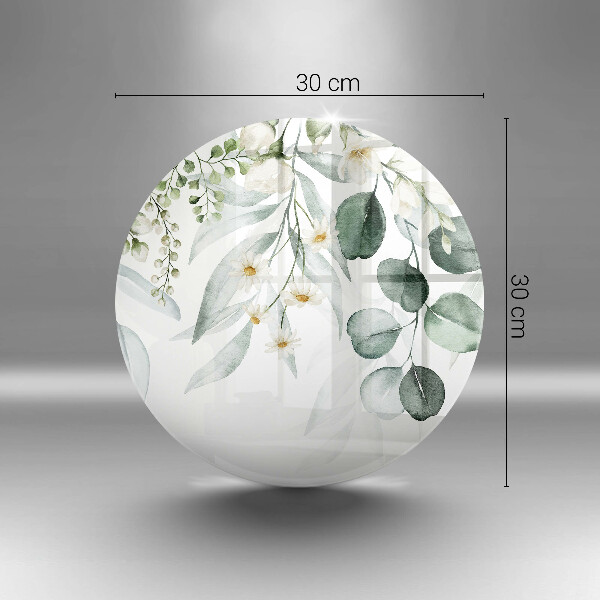 Deska kuchenna szklana Akwarelowe rośliny