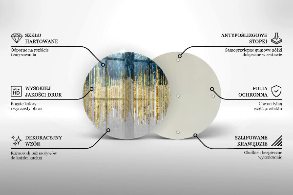 Deska kuchenna szklana Designerska abstrakcja