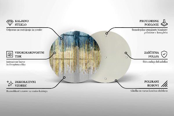 Deska kuchenna szklana Designerska abstrakcja