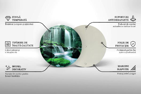 Deska kuchenna szklana Dziki wodospad w dżungli