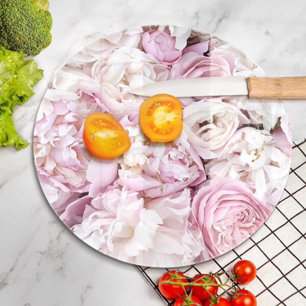 Deska kuchenna szklana Bukiet piwonii