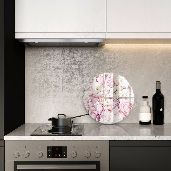 Deska kuchenna szklana Bukiet piwonii