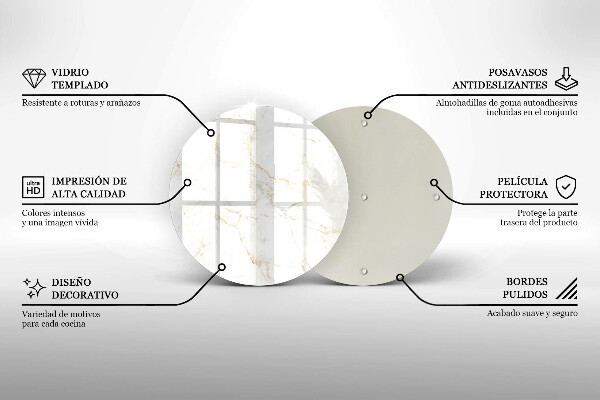 Deska kuchenna szklana Elegancki kamień marmur