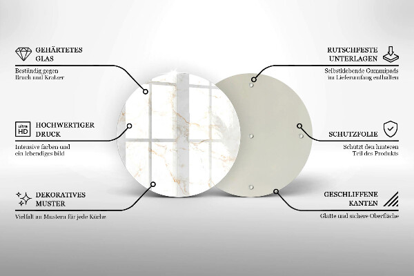 Deska kuchenna szklana Elegancki kamień marmur