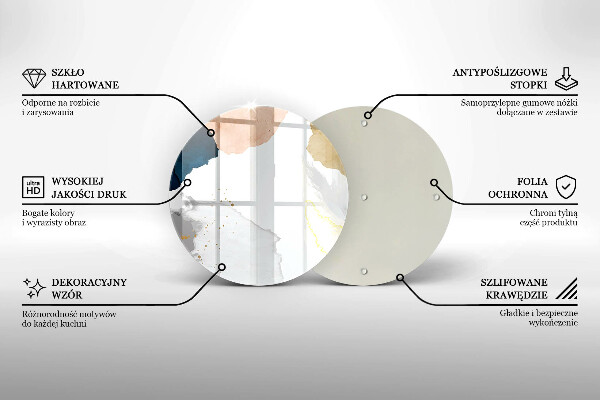Deska kuchenna szklana Abstrakcyjne plamy