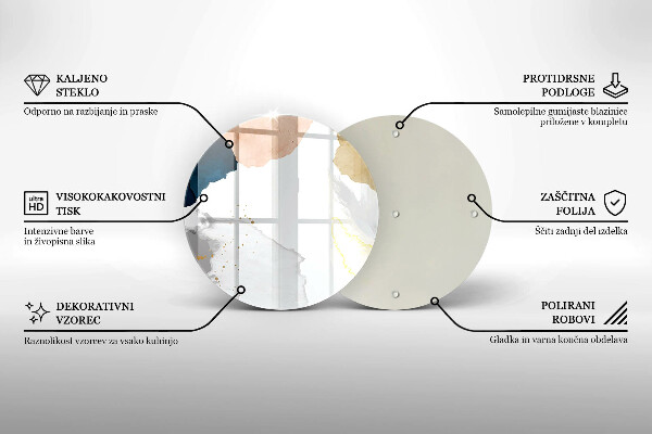 Deska kuchenna szklana Abstrakcyjne plamy