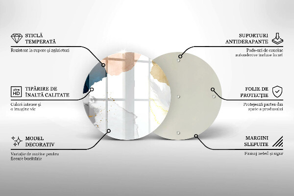 Deska kuchenna szklana Abstrakcyjne plamy