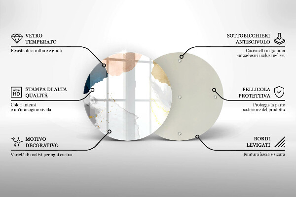 Deska kuchenna szklana Abstrakcyjne plamy