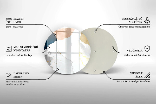 Deska kuchenna szklana Abstrakcyjne plamy