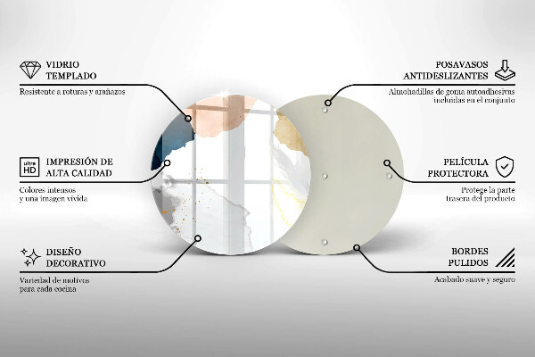 Deska kuchenna szklana Abstrakcyjne plamy