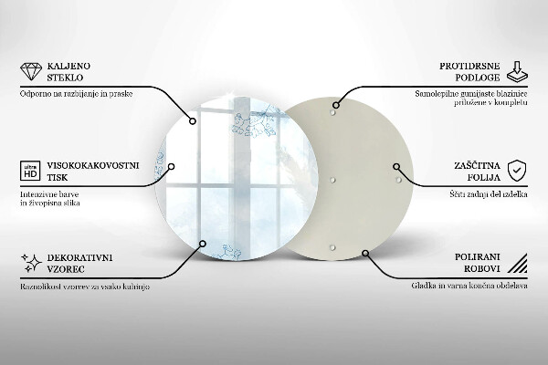Deska kuchenna szklana Delikatne tło