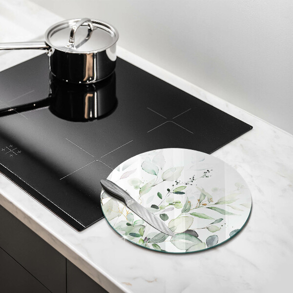 Deska kuchenna szklana Akwarelowe rośliny