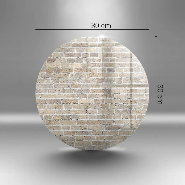 Deska kuchenna szklana Ściana jasne cegły