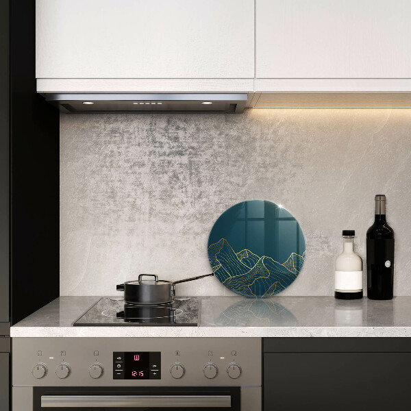 Deska kuchenna szklana Abstrakcyjne góry