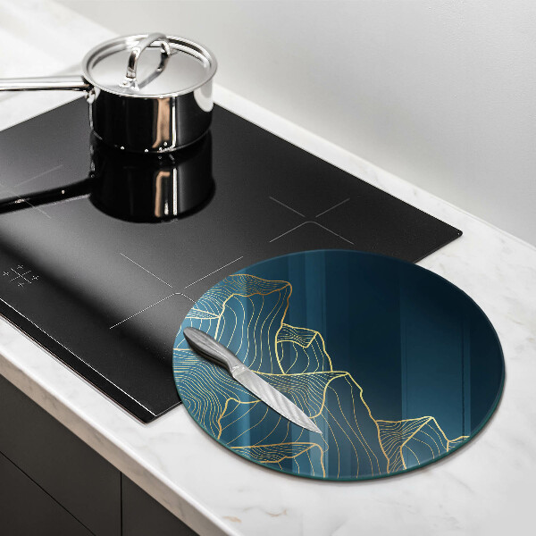 Deska kuchenna szklana Abstrakcyjne góry