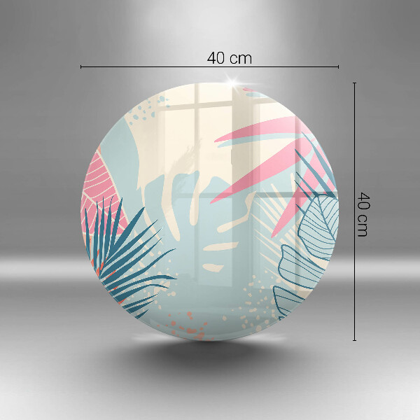 Deska kuchenna szklana Pastelowe liście