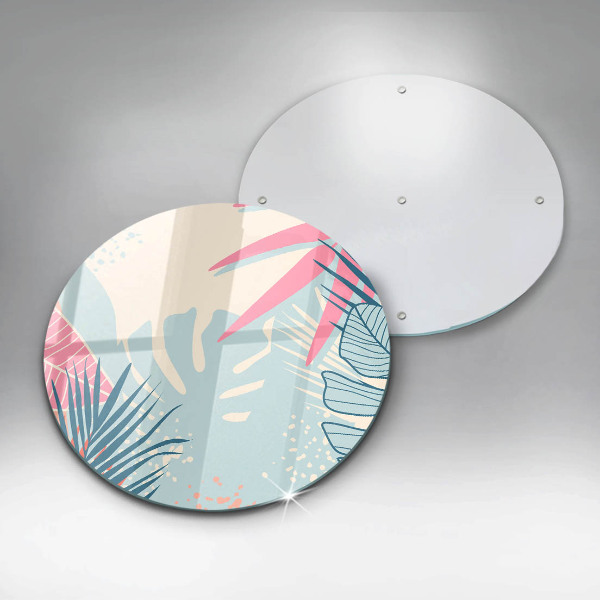 Deska kuchenna szklana Pastelowe liście