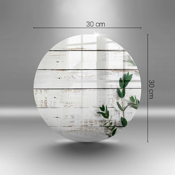 Deska kuchenna szklana Stare deski i liście