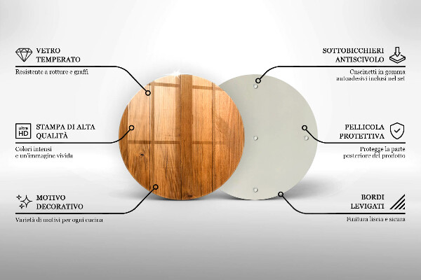 Deska kuchenna szklana Drewniane deski