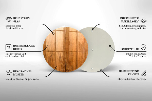 Deska kuchenna szklana Drewniane deski