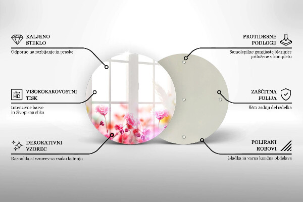 Deska kuchenna szklana Łąka kwiatów
