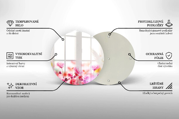 Deska kuchenna szklana Łąka kwiatów