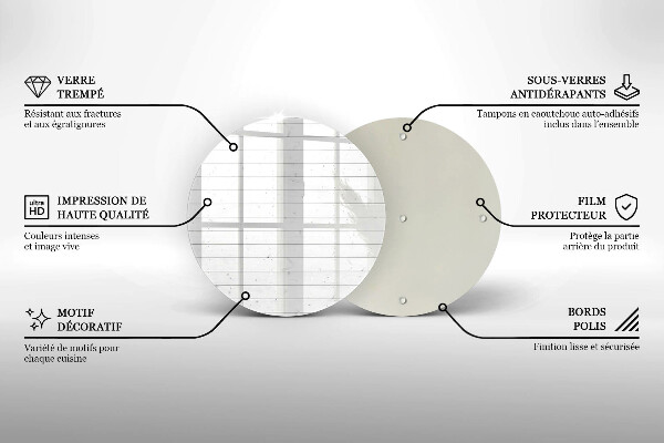 Deska kuchenna szklana Nowoczesne jasne deski