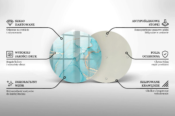 Deska kuchenna szklana Abstrakcja kamień