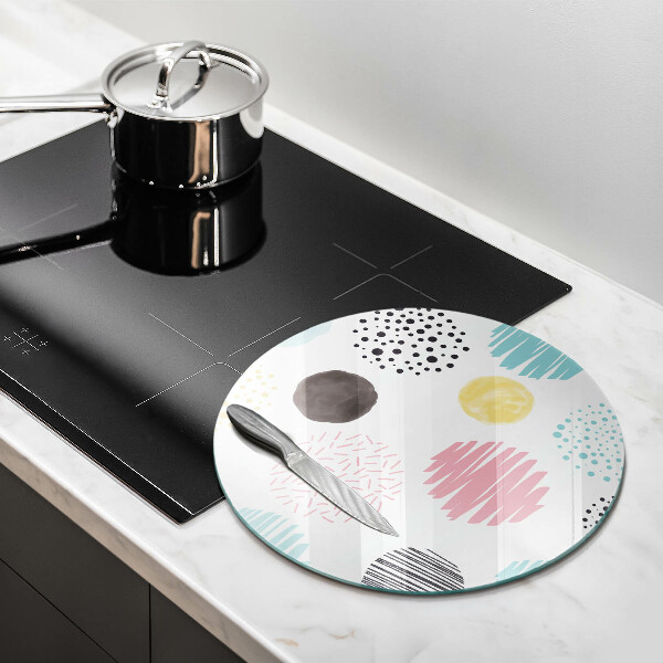 Deska kuchenna szklana Malowane kształty