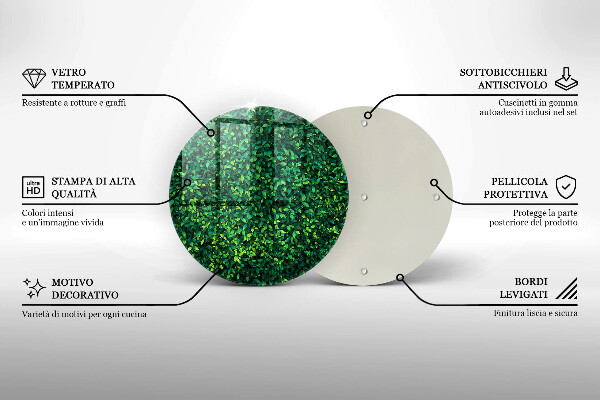 Deska kuchenna szklana Roślina małe listki