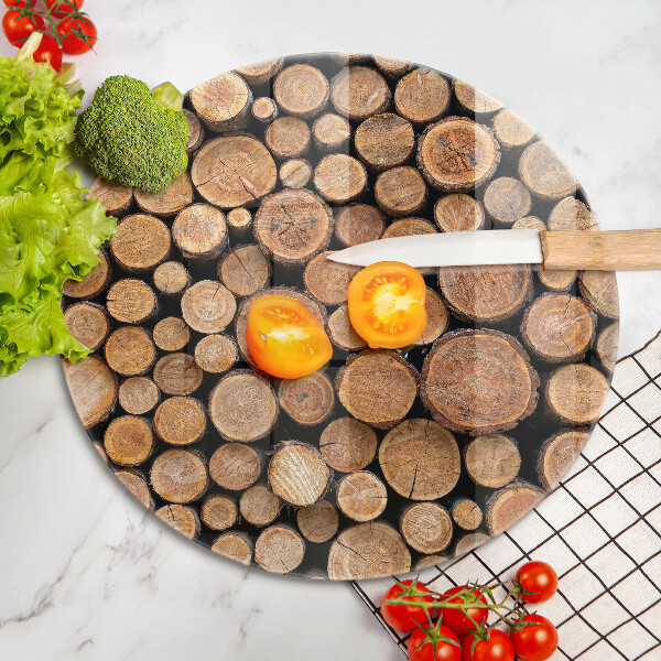 Deska kuchenna szklana Pnie drzew