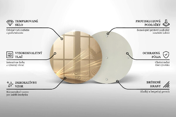 Deska kuchenna szklana Nowoczesna abstrakcja