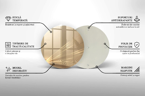 Deska kuchenna szklana Nowoczesna abstrakcja