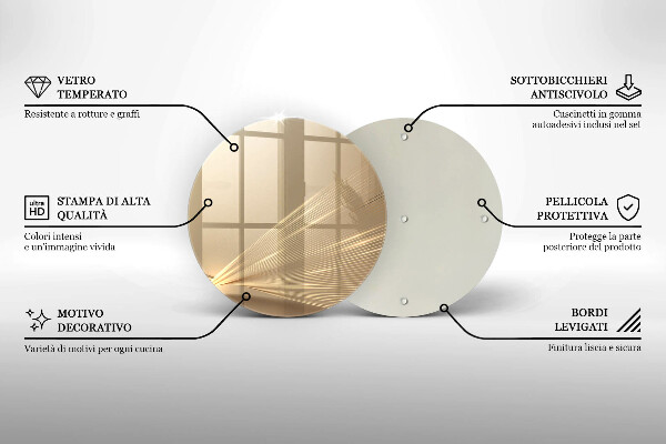 Deska kuchenna szklana Nowoczesna abstrakcja