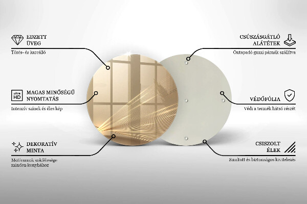 Deska kuchenna szklana Nowoczesna abstrakcja